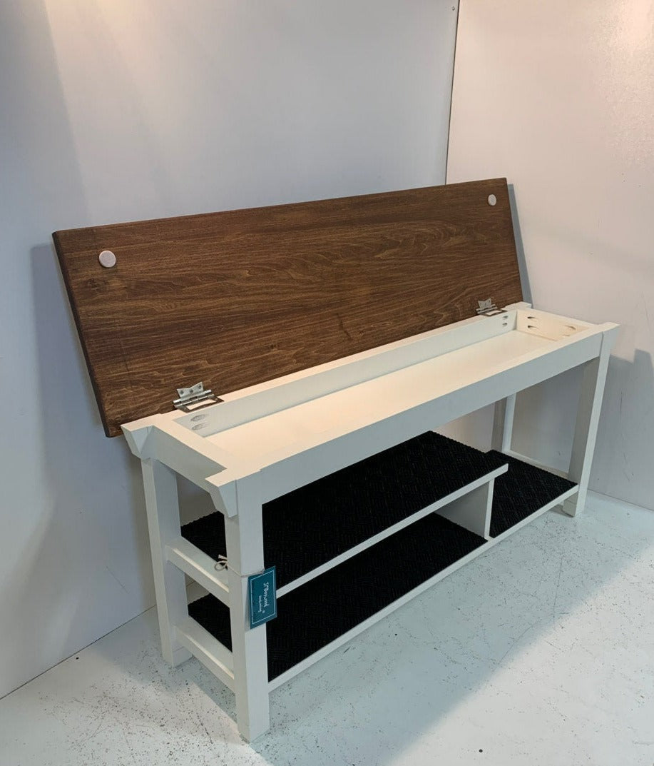 2/3 Shelf Storage Top Bench
