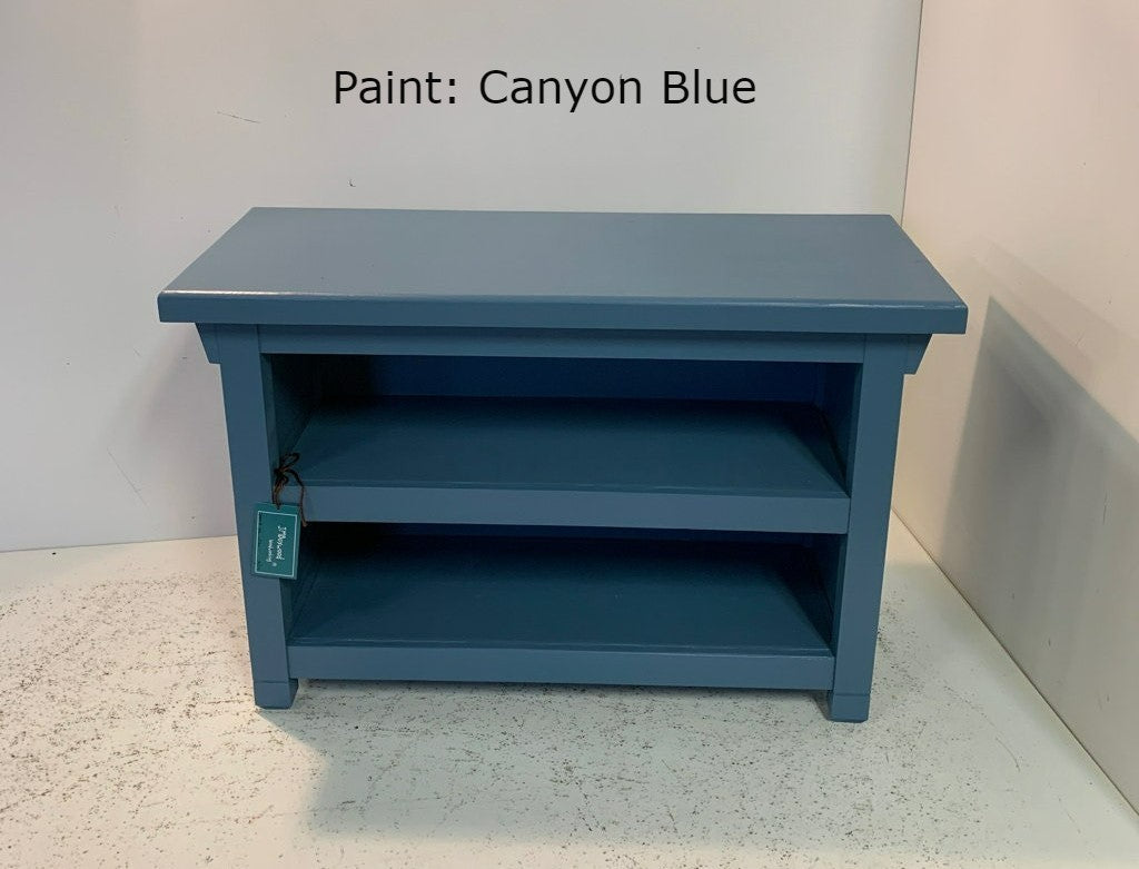 Enclosed Sides Two Shelf Bench