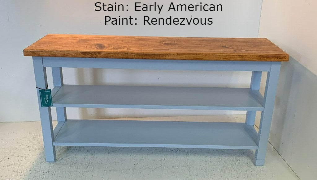 Modern Two Shelf Bench