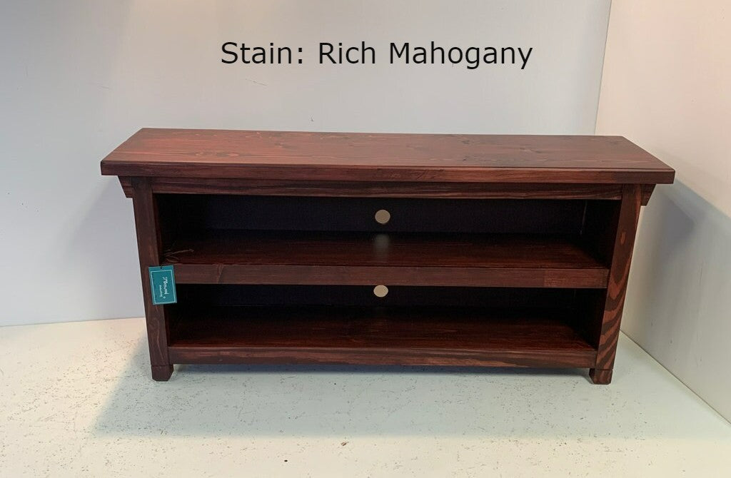 Enclosed Sides Two Shelf Bench