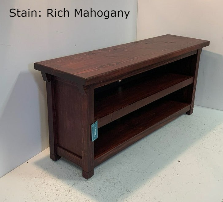Enclosed Sides Two Shelf Bench