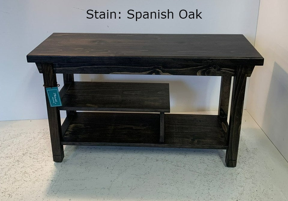 2/3 Shelf Storage Top Bench