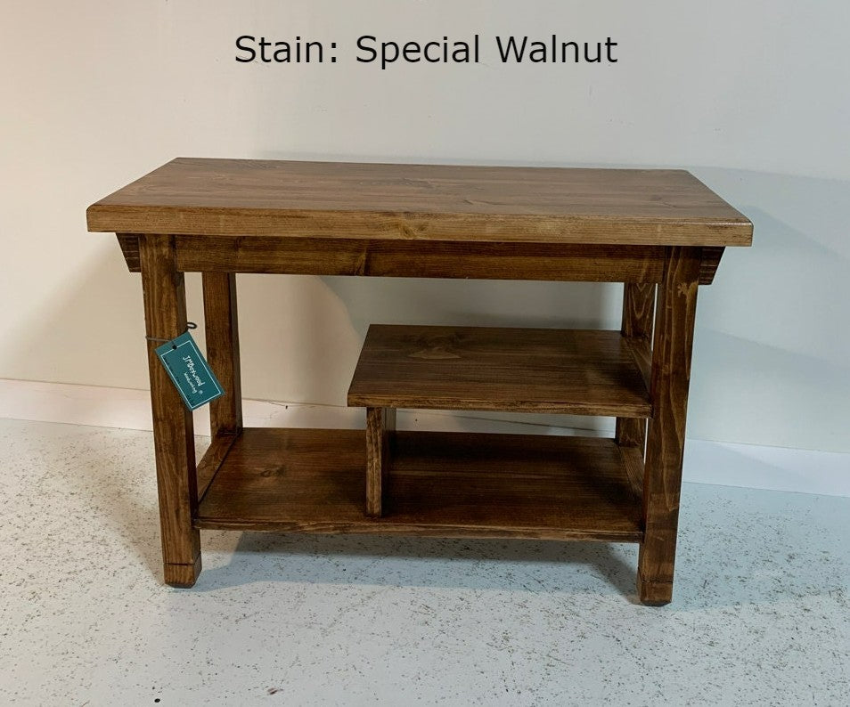 2/3 Shelf Storage Top Bench