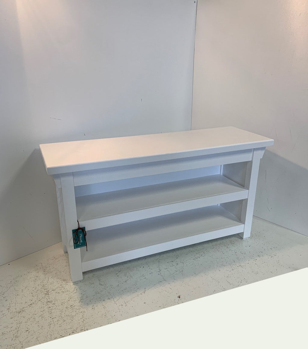 Enclosed Sides Two Shelf Bench