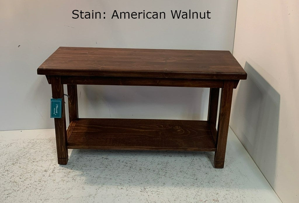 Single Smooth Shelf Bench
