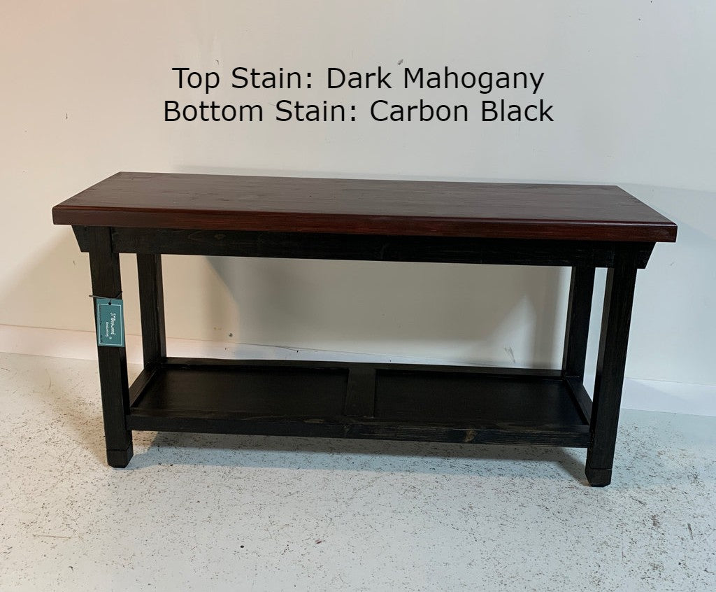 Classic Bench with Tray Shelf