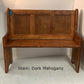 Shaker Style Pew Bench with Straight Arms