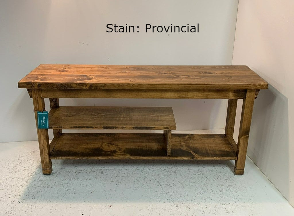 Bench With 2/3 Boot Shelf